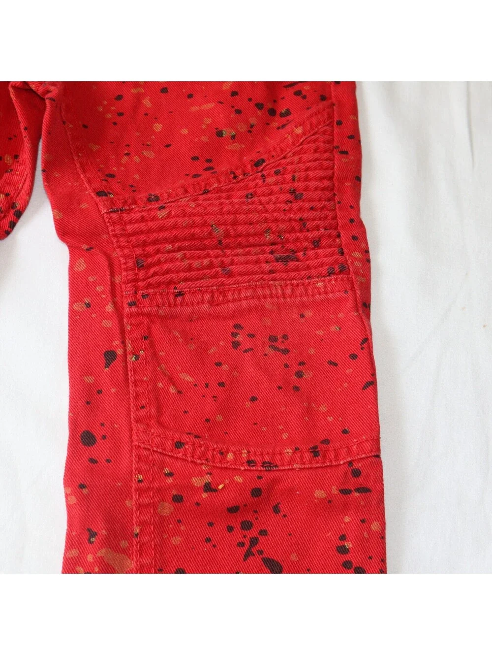 No Boundaries Boys Pants Size 6 Red Splatter Print